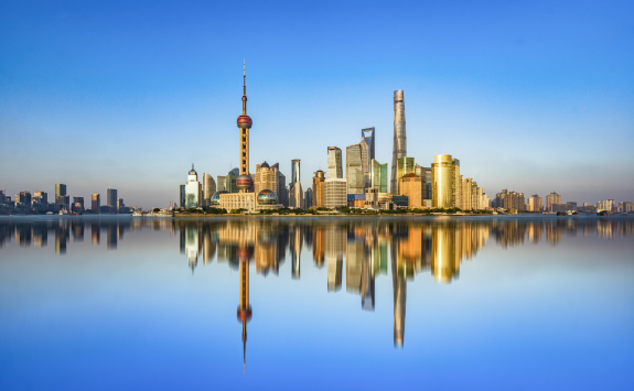 The Shanghai skyline